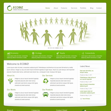 ECOBIZ Green Business WordPress Theme