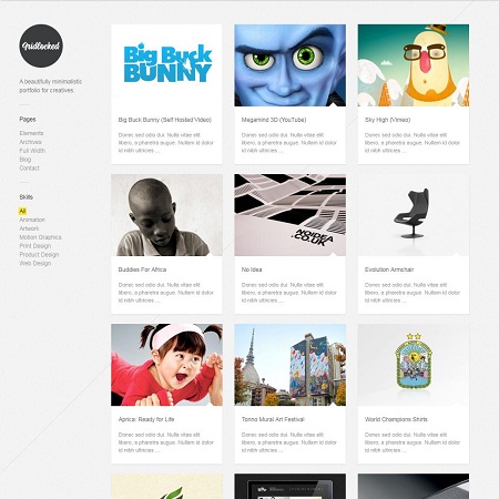 wordpress grid themes