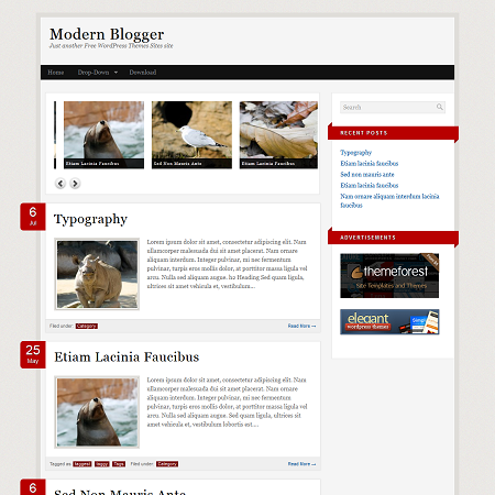 Modern Blogger Free WordPress Theme