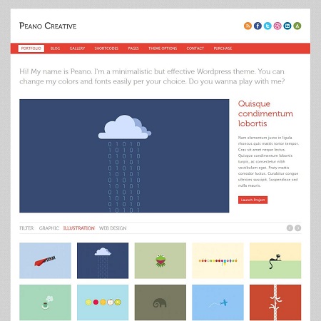 Peano Creative WordPress Theme