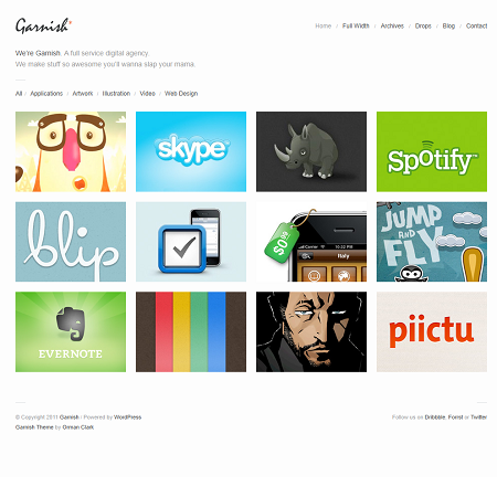 Garnish WordPress Portfolio Theme