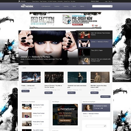 The Network WordPress Community/Magazine Theme
