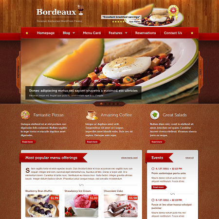 restaurant wordpress theme