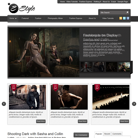 E-Style Fashion Blog WordPress Theme
