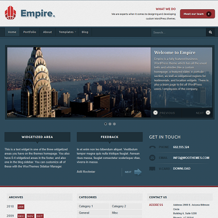 Empire Premium WordPress Business Theme