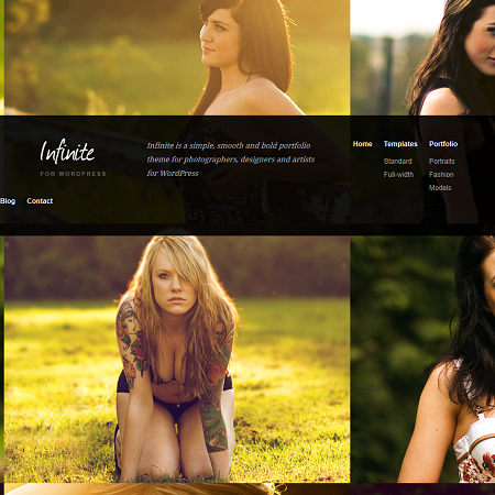 Infinite WordPress Photography Theme