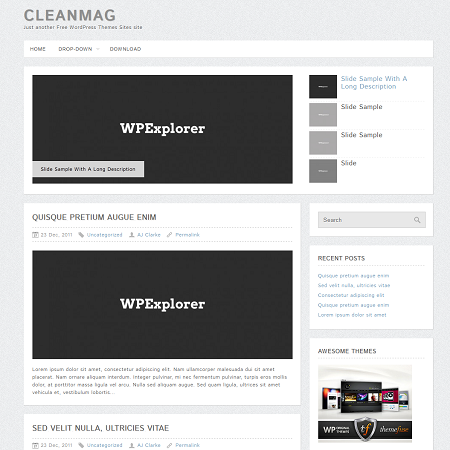 CleanMag Free WordPress Theme