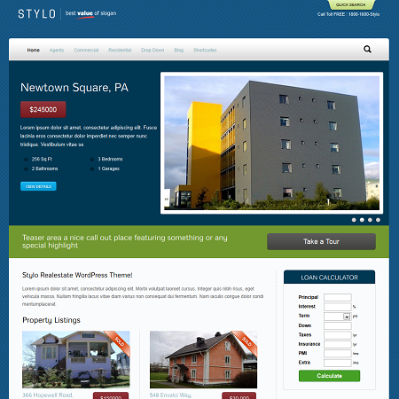 Stylo Premium WordPress Real Estate Theme