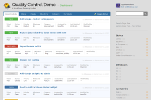 Quality Control WordPress Ticketing Theme