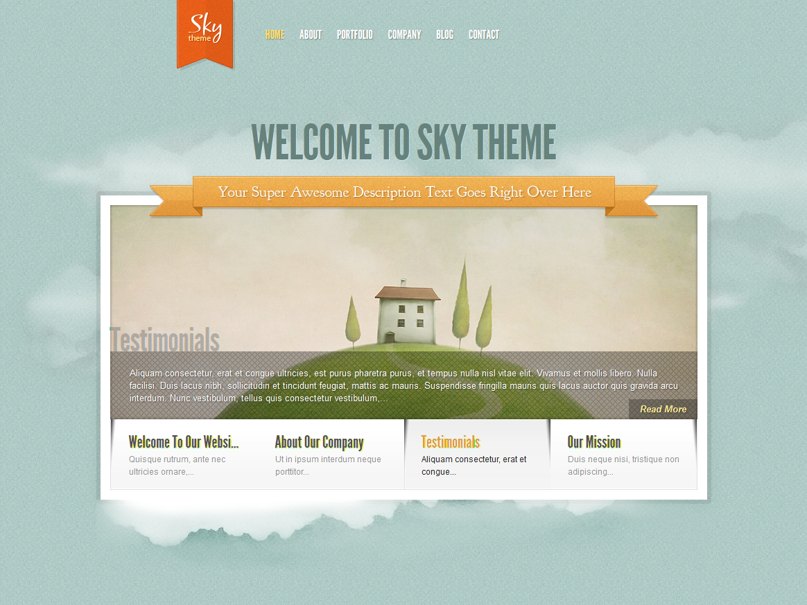 Sky Ajaxified Business WordPress Theme