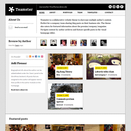 Teamster Multi-Author Magazine WordPress Theme