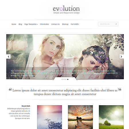 Evolution Responsive WordPress Theme