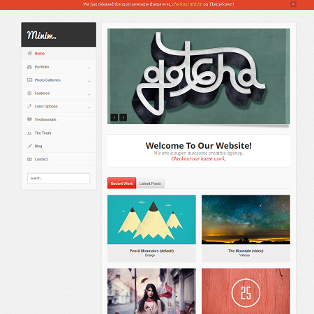 Minim Business & Portfolio WordPress Theme