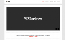 Bizz – Free Minimal Business & Portfolio WordPress Theme