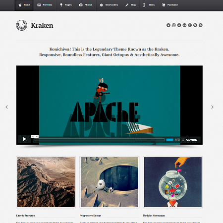 Kraken Responsive Business WordPress Theme