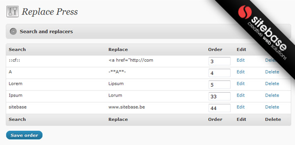 Search And Replace For WordPress Example