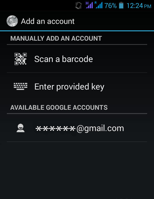 Google Authenticator Add Account On Android