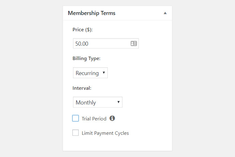 Membership Terms