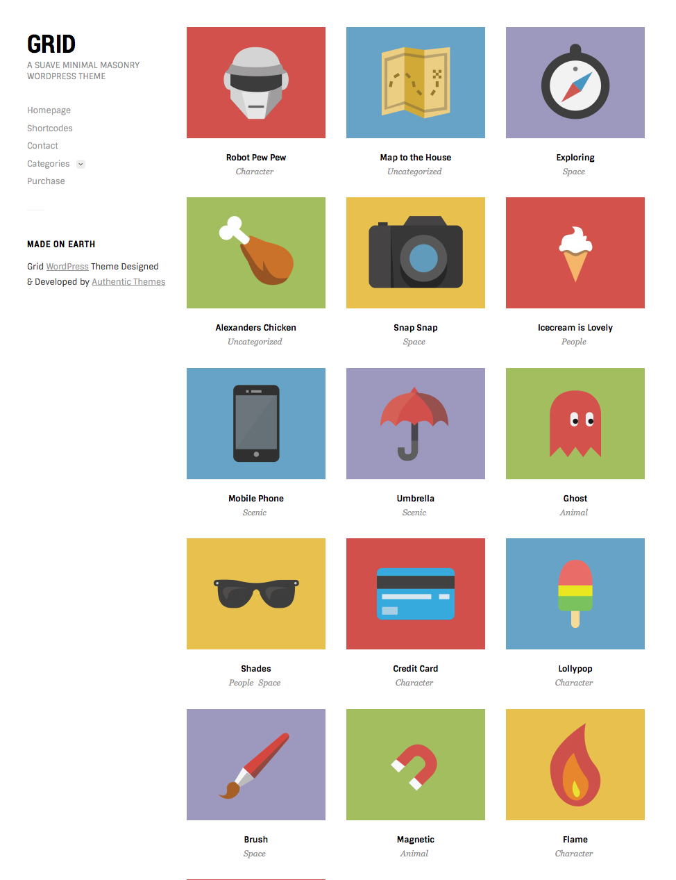 wordpress grid themes