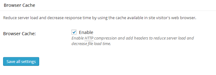 W3 total cache browser cache