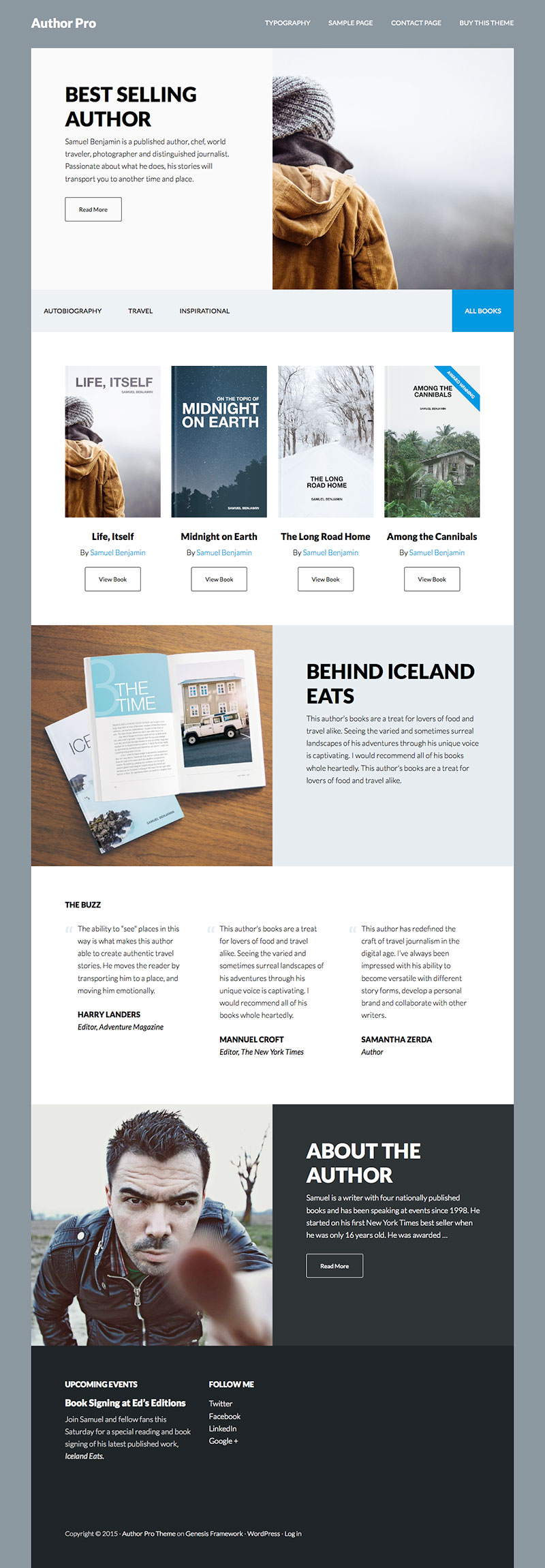 author web template