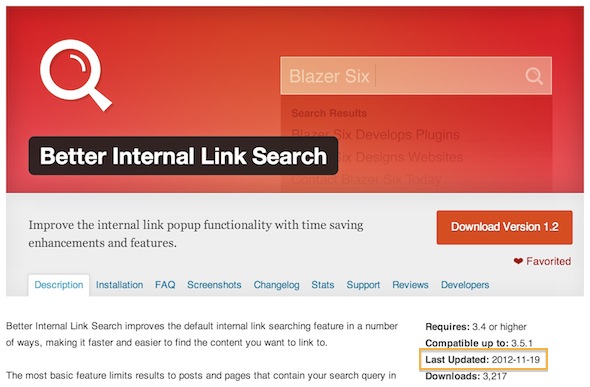 Better Internal Link Search.