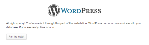 Configure WordPress Step 3
