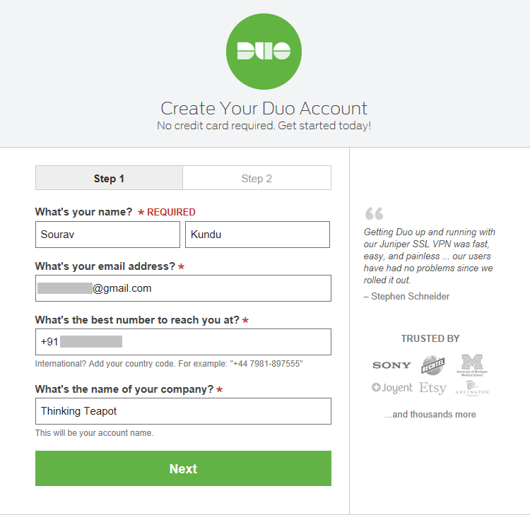 create-duo-account