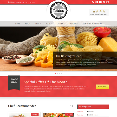 Delicieux WordPress Theme