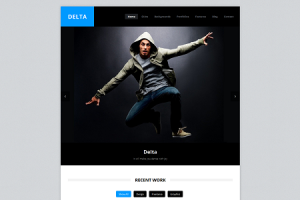 DELTA Ajax Portfolio WordPress Theme