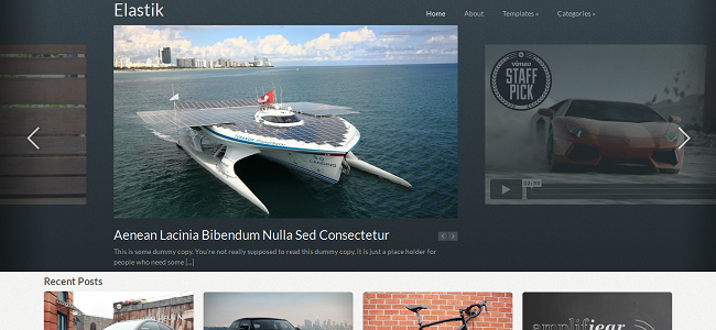 Elastik Pinterest WordPress Theme
