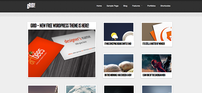 gRid Pinterest WordPress Theme