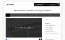 GoPress Free WordPress Theme