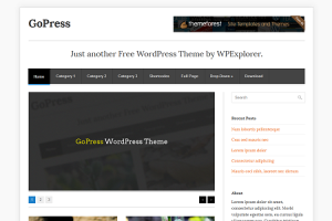 GoPress Free WordPress Theme