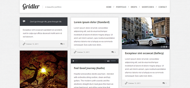 Gridler Pinterest WordPress Theme