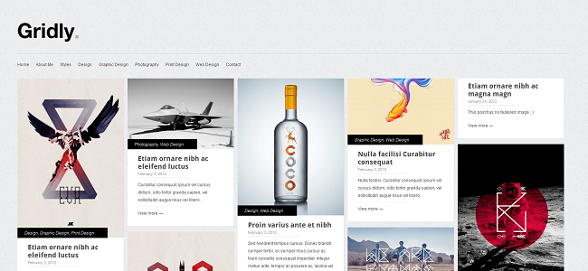 Gridly Pinterest WordPress Theme