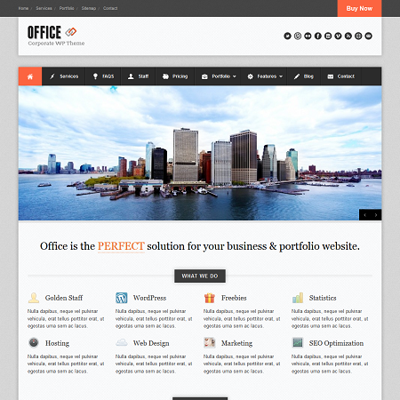 Office Responsive WordPress Business Theme