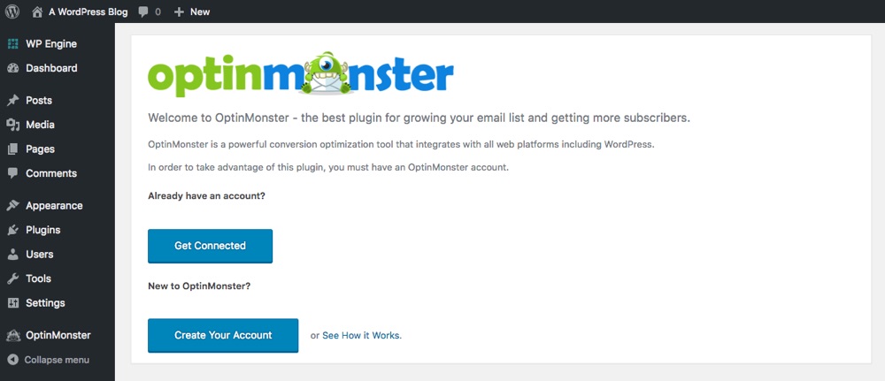 OptinMonster Connect Account