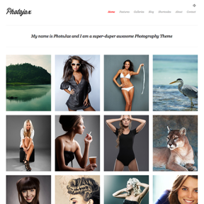 Photojax Ajax Photography Portfolio WordPress Theme