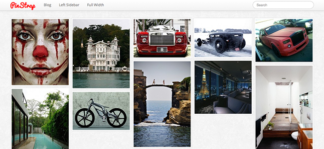 Pinstrap Pinterest WordPress Theme