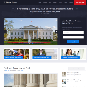 PoliticalPress WordPress Theme