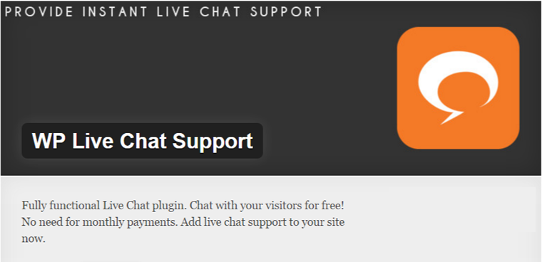 wp live chat support plugin