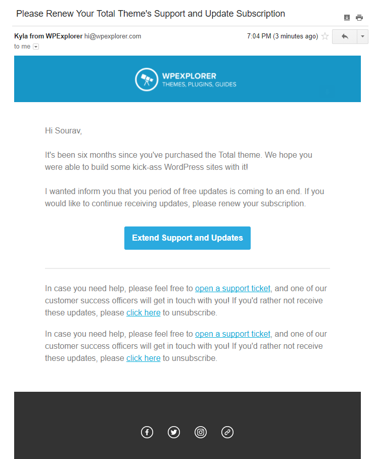 renew drip email
