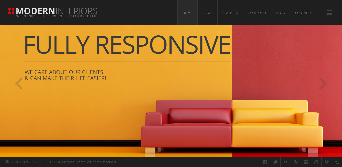 12. Modern Interior Responsive WordPress Theme 2