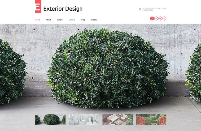 2 Exterior Design WordPress Theme