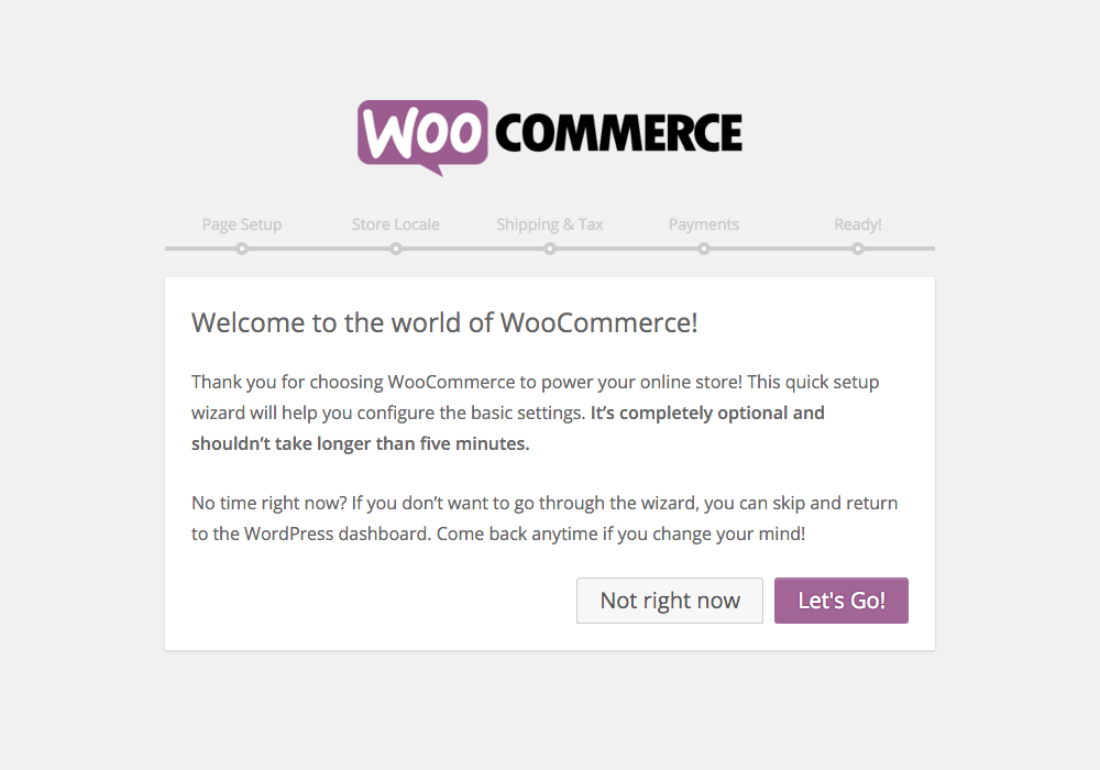 WooCommerce Quick Start