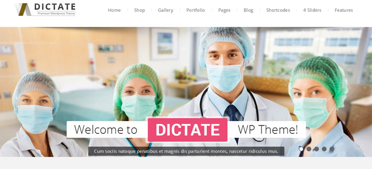 Dictate Health & Medical WordPress Theme