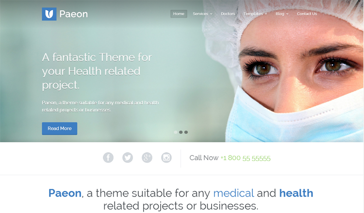 Paeon Health & Medical WordPress Theme