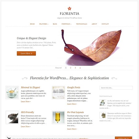 florentia minimal wordpress theme wordpress themes minimalist
