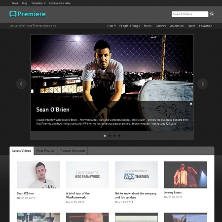video wordpress theme